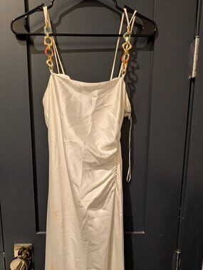 White Zara midi dress